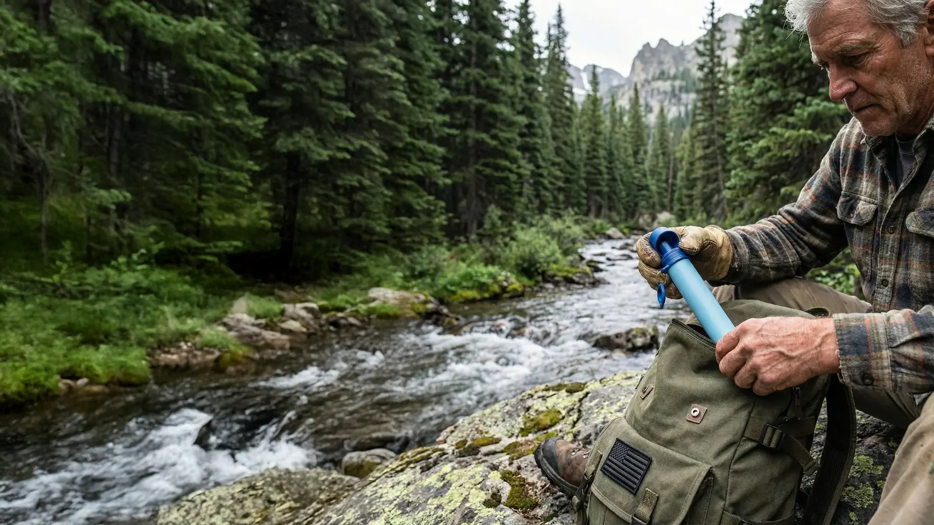 Hydra X1 Water Filter Straw for Camping, Hiking, and Emergencies